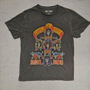 Bravado Guns N Roses 1988 Tour T-Shirt XXL Faded Distressed Black